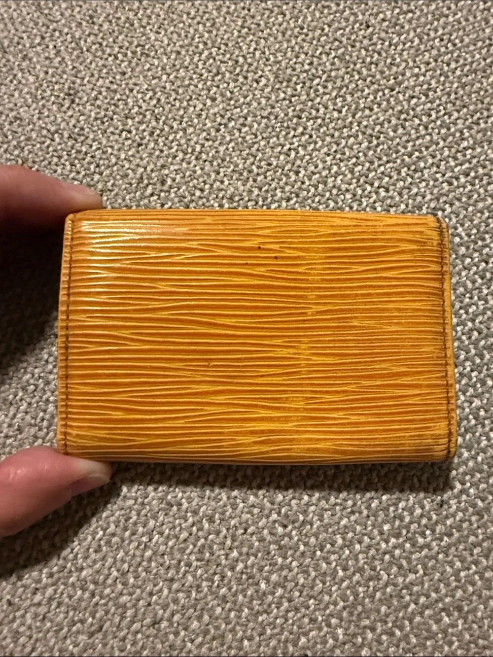 Louis Vuitton Authentic Key case holder cream yellow purple CA0956